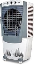USHA Striker 70SD1 Desert Air Cooler for Home with Powerful Airflow, 3-Side Honeycomb Pads, 11m Air Throw & Inverter Compatibility (70L, White)