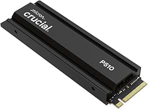 Crucial P510 1TB PCIe Gen5 NVMe™ 2280 M.2 SSD with heatsink