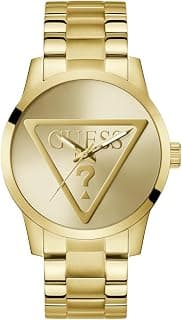 GUESS Badge Analog Watch for Men with Round Dial & Water Resistant Man's Wrist Watches