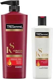 TRESemme Keratin Smooth Shampoo, 580ml And Keratin Smooth Conditioner, 190ml