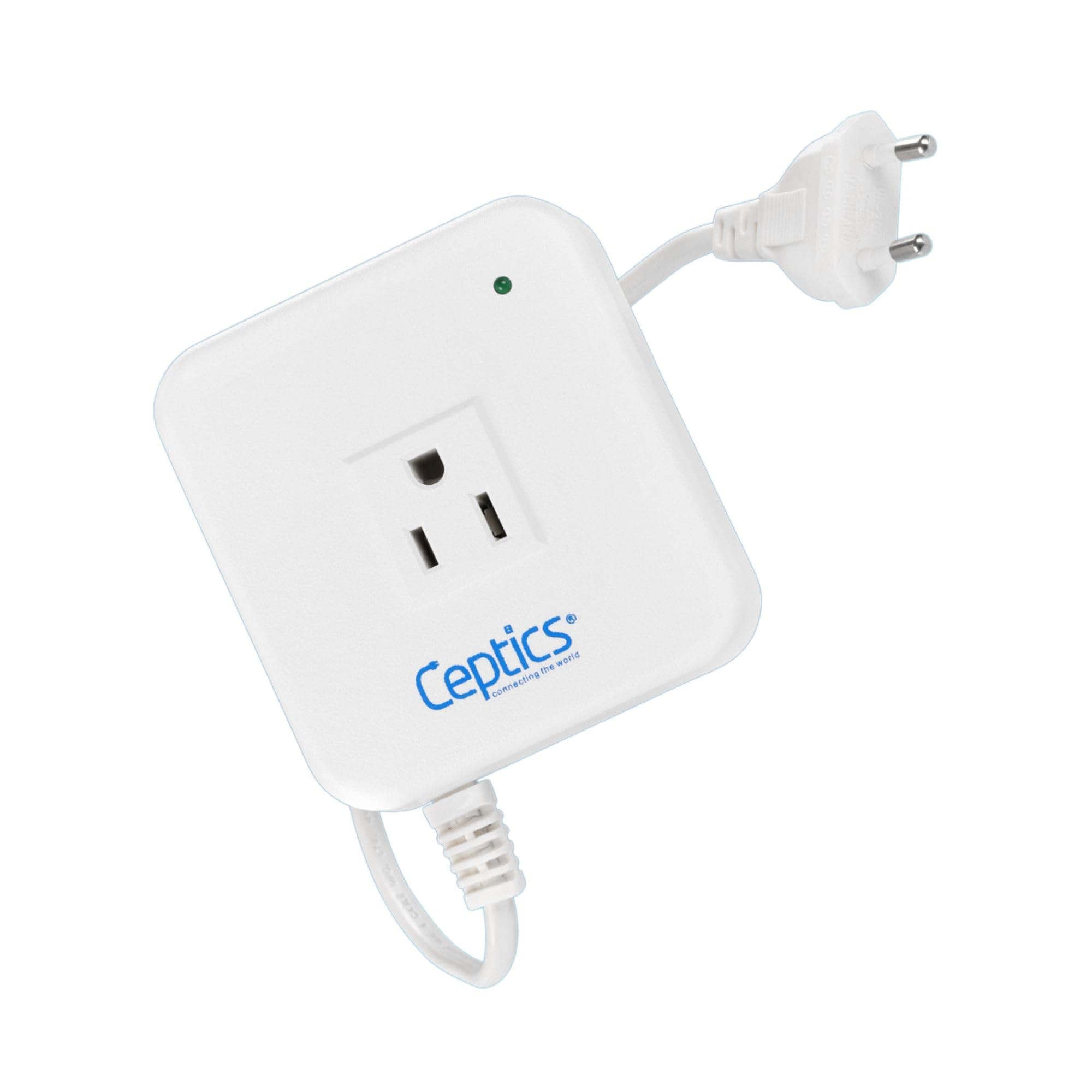 Ceptics 500W Step Down Converter 220 to 110v, Converts Voltage 220V/240V to 110V/120V, Use USA/Canada Appliances in India, Perfect for Hair Straighteners, Laptops, and Chargers, CE Certified