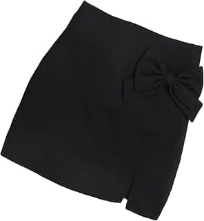 ADDYVERO High Rise Elastic Waist with Lace Cotton Blend Solid Regular Fit Knee-Length Girls Pencil Fit