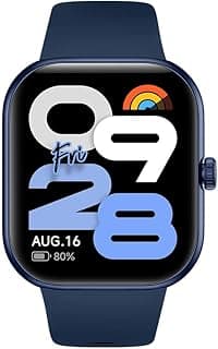 Redmi Redmi Move Smartwatch | 1.85" AMOLED (390×450, 600 nits) | Bluetooth Calling | 140+ Sports | 24×7 HR & SPO₂ | AOD | Up to 14-Day Battery | HyperOS (Blue Blaze Strap)