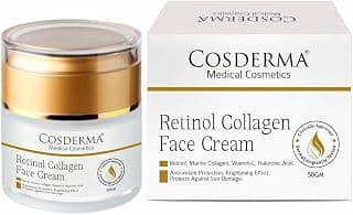 Retinol Face Cream with Marine Collagen, Vitamin E & Pomegranate | Firming, Brightening & Night Care 50gm