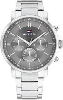 Tommy Hilfiger Multifunction Grey Dial Stainless Steel Strap Watch for Men