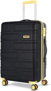 American Tourister Bricklane+ | Large Size Check-in Trolley Bag (80 cm) | 360° 8 Wheel Travel Luggage | Hard Case Polycarbonate(PC) Suitcase | Mounted Lock | Charcoal Grey