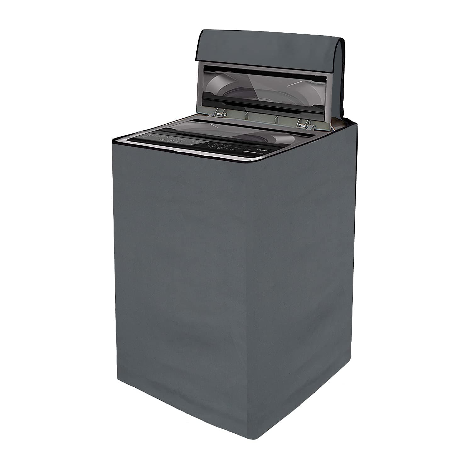Yellow Weaves Top Load Fully Automatic Washing Machine Cover for 8 kg, 8.5 kg, 9kg, 9.5 kg & 10kg Waterproof & Dust-Proof Top Loading Machine Protective Cover, (Dimensions- 63x63x93 cm, Grey)