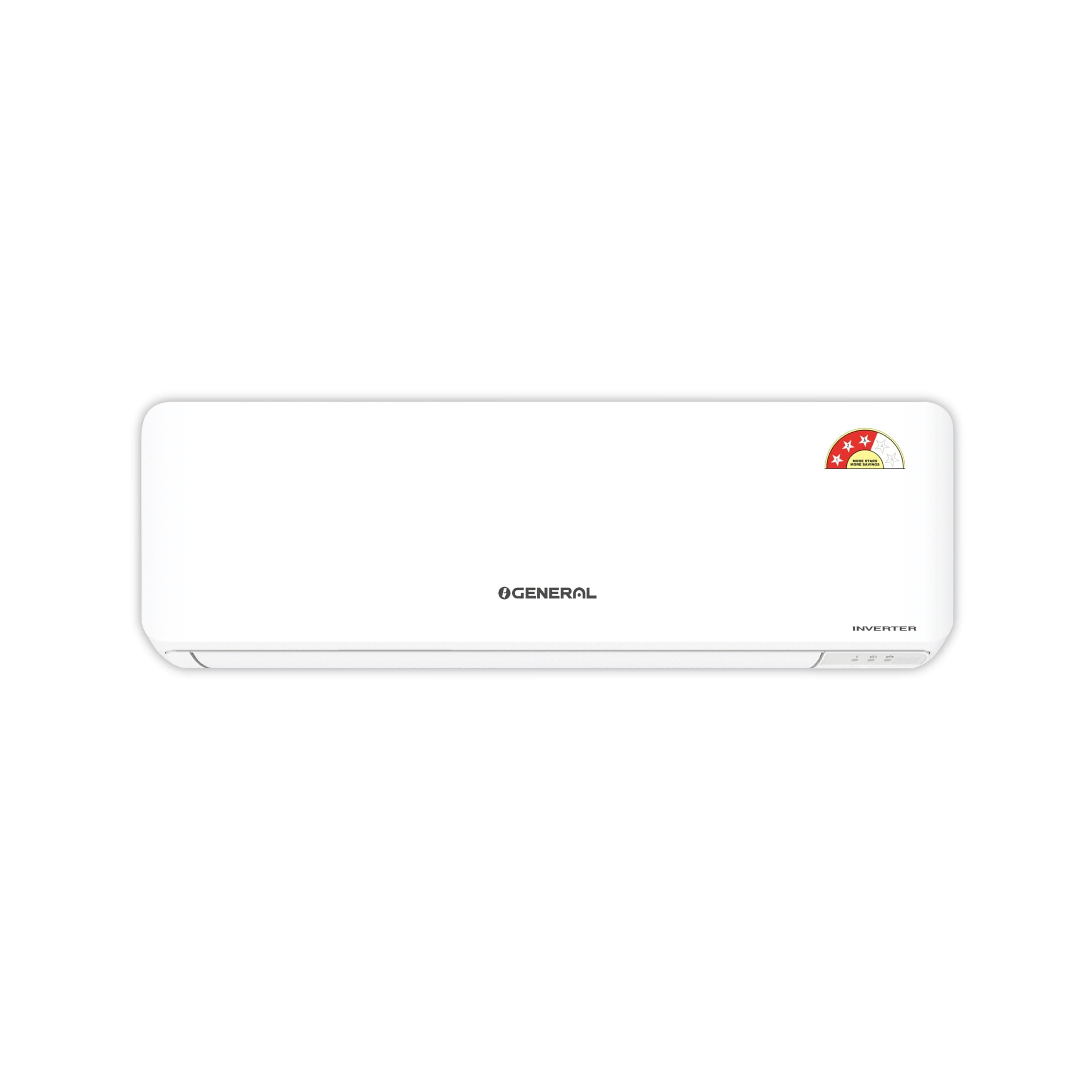 GENERAL 2 Ton BEE 2026 3 Star Rated,Inverter Split AC(ASGG24CPWA-B,White,Copper,7040W,Powerful Cooling,15m Long Reach Airflow,4 Way Swing,55°C Max,Suitable for 250~300 Sft, Free Standard Installation)