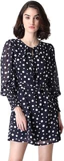 FabAlley Women's Georgette Mini Casual Dress
