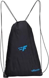 F Gear String Black 11L Multipurpose Drawstring Bag | Lightweight & Compact Gym Sack | 1 Compartment | Durable, Comfortable & Water-Resistant Bag for Sports, Gym, School & Daily Use