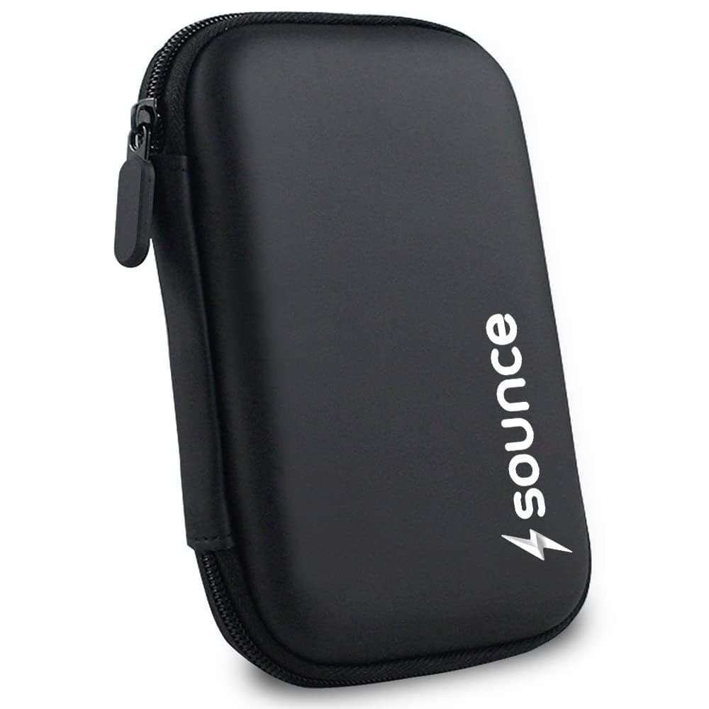 Sounce Hard Disk Drive Pouch case for 2.5" HDD Cover WD Seagate Slim Sony Dell Toshiba (Black) | Pouch case