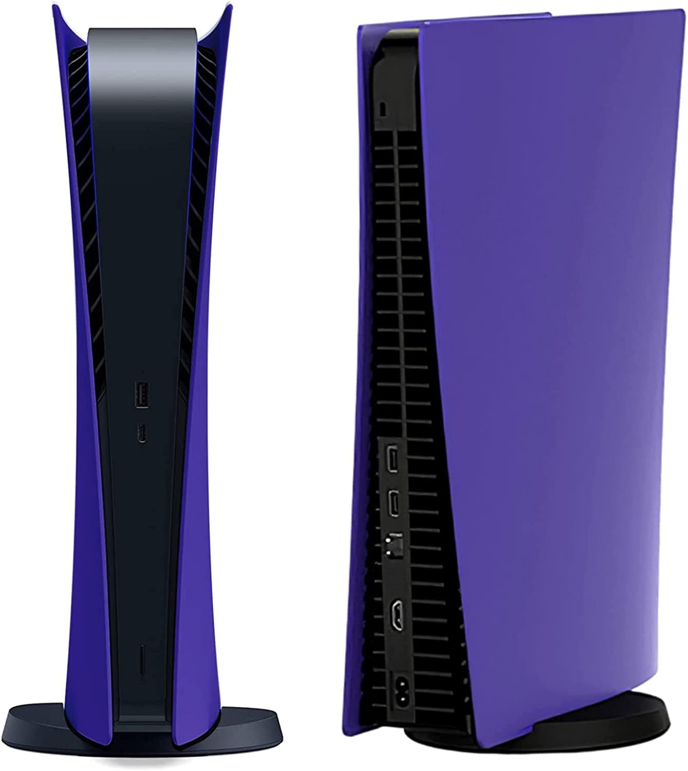 New World Digital Edition Face Plates Cover Skins Shell Panels for PS5 Console, Faceplates Protective Shell Replacement Plate Dust Proof Anti-Scratch (Digital Purple)