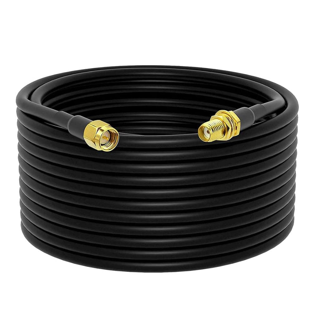 NETBOON SMA Male Female RG 58 Extension Cable | 50 Ohm SMA Female to SMA Male Coaxial Jack Cable-1 Meter