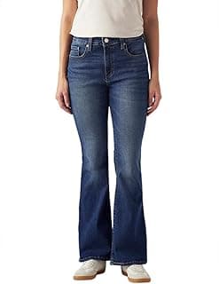 Levi's Women's 726 Mid Indigo Flared Fit High-Rise Jeans