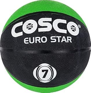 Cosco Euro Star Size-7 Basketball, Size 7 (Multicolour)