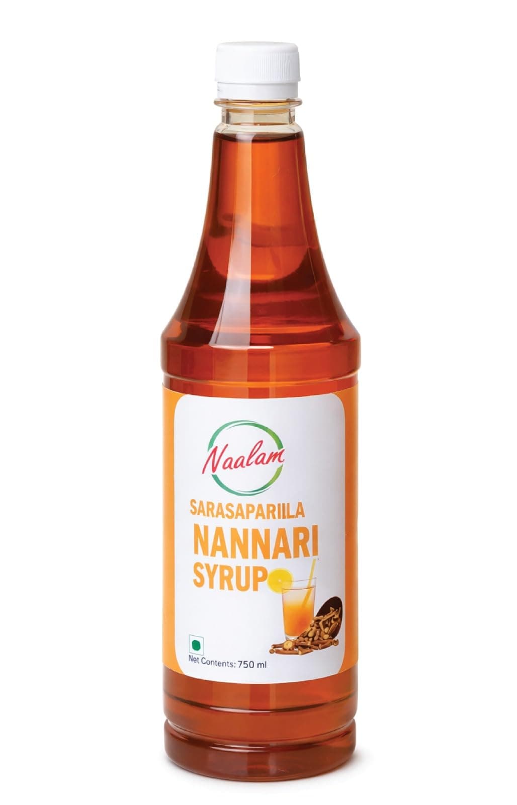 Naalam Sarasaparilla Nannari Syrup 750 ml | Natural Herbal Summer Drink Concentrate | Traditional South Indian Nannari Sharbat