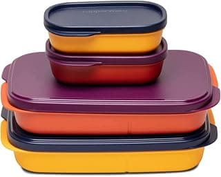 Tupperware Plastic My Lunch Liquid-Tight Lunch Box 590ml 2pc (Multicolour)