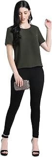 Kazo Basic Top with Pocket Detail Green