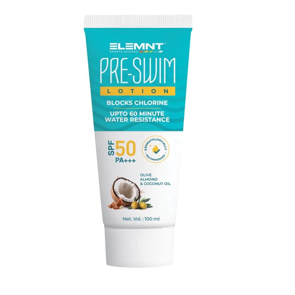 ELEMNT Pre Swim Body Lotion for Kids & Adults | Chlorine Protection, Anti-tan Body Lotion | Upto 60 mins of Water Resistance | 100 ML