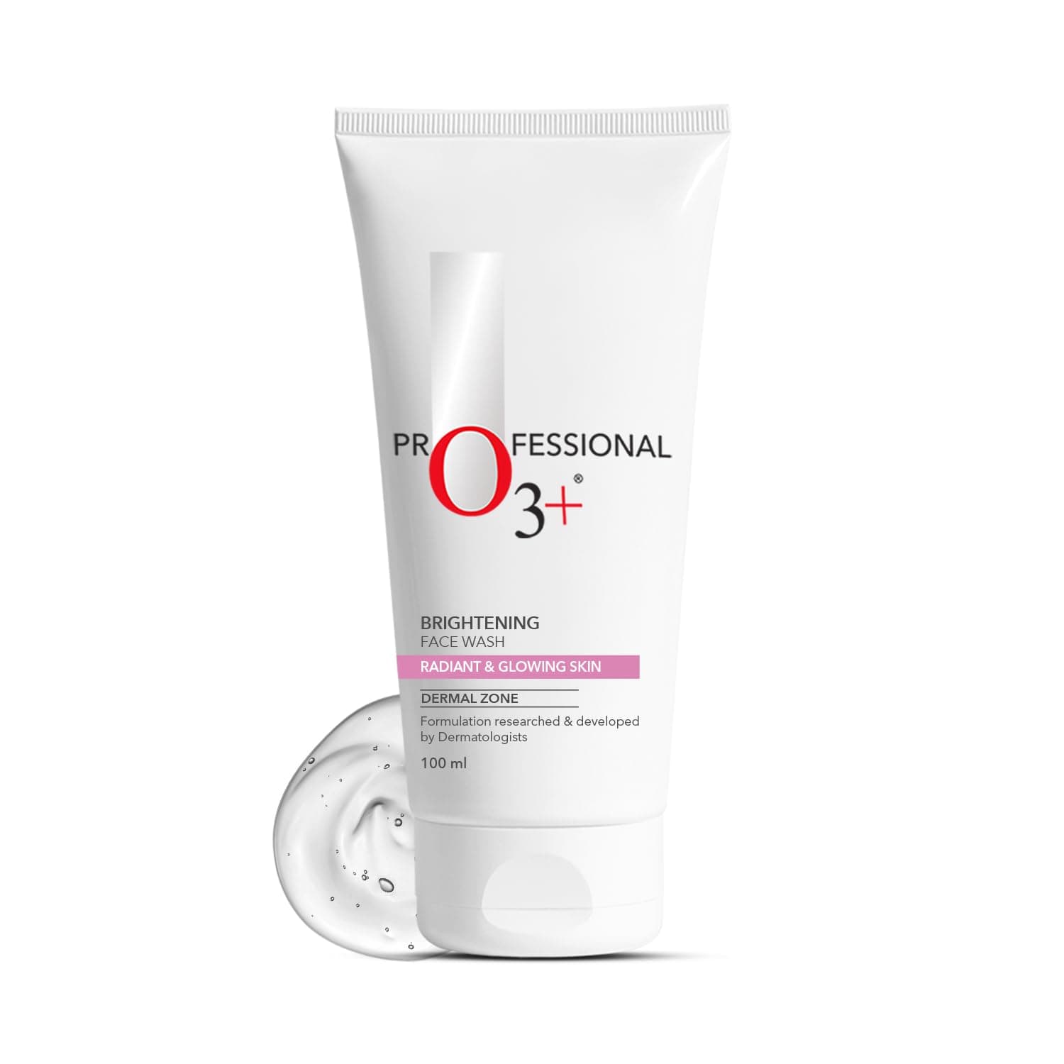 O3+ Brightening Face Wash with Cucumber and Aloe Vera Extracts, Gentle Daily Cleanser for Sensitive and All Skin Types, Deep Cleansing Formula That Maintains Natural Moisture Balance, 100 ml