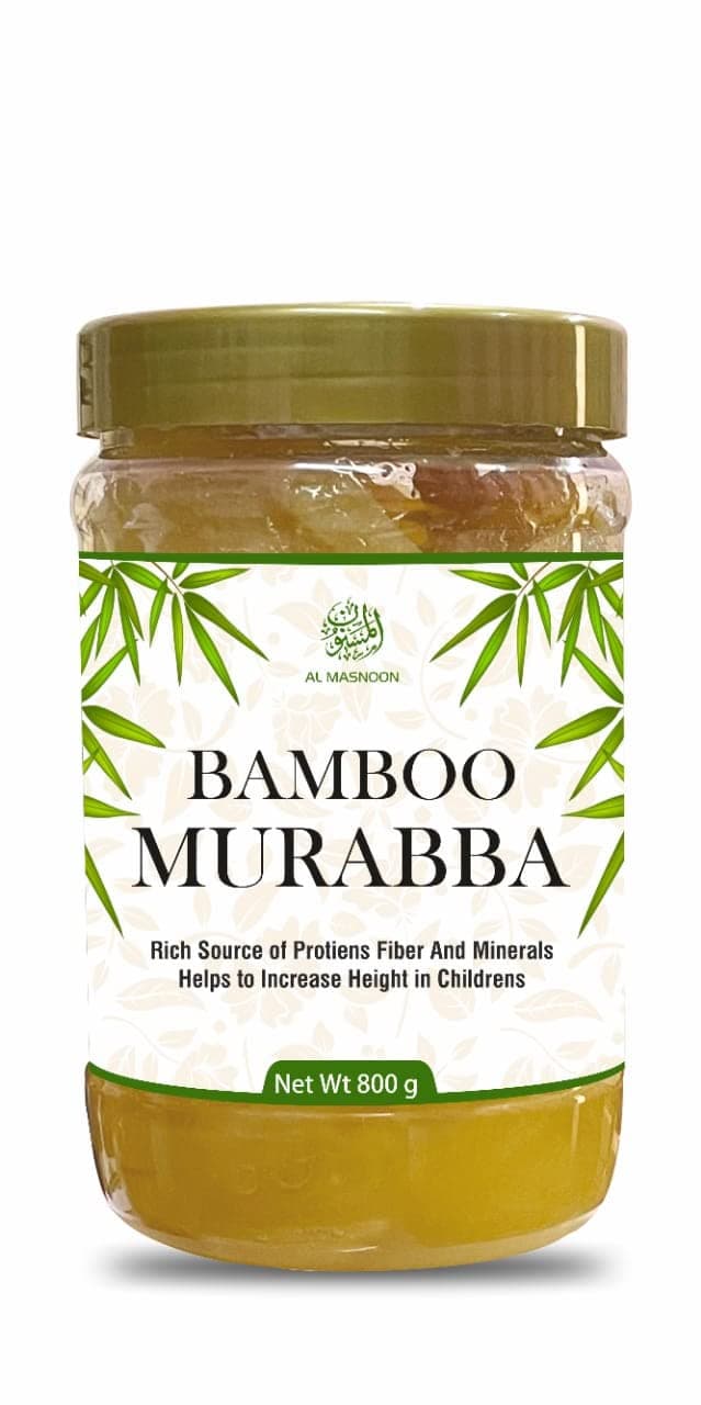 AL MASNOON Homemade Bamboo Murabba Helps Increasing Height Growth Bamboo Shoots Murabba | Bans Ka Murabba 800 grm | Good for Health