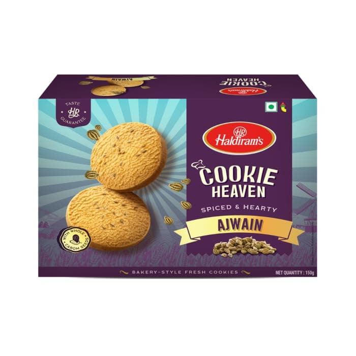Haldiram's Nagpur Cookie Heaven Jeera Cookies 150g Pack of 5 | Traditional Indian Sweet | 150g Pack