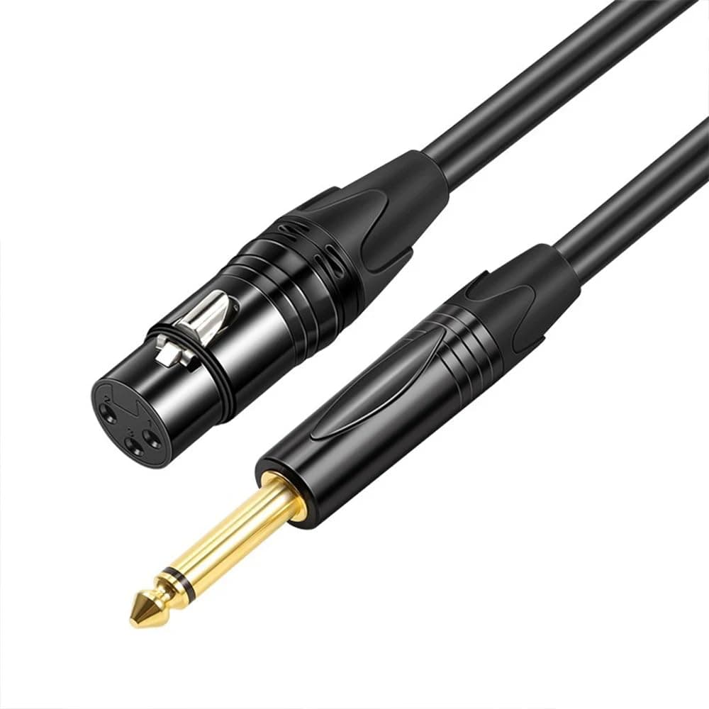 DEVICE OF URBAN INFOTECH XLR Cable XLR Female to 1/4 Inch (6.35mm) TS Jack Microphone Cable 3PIN XLR Cable for Microphones, Speakers and Other Devices Electric Instrument Cable (3Mtr.)