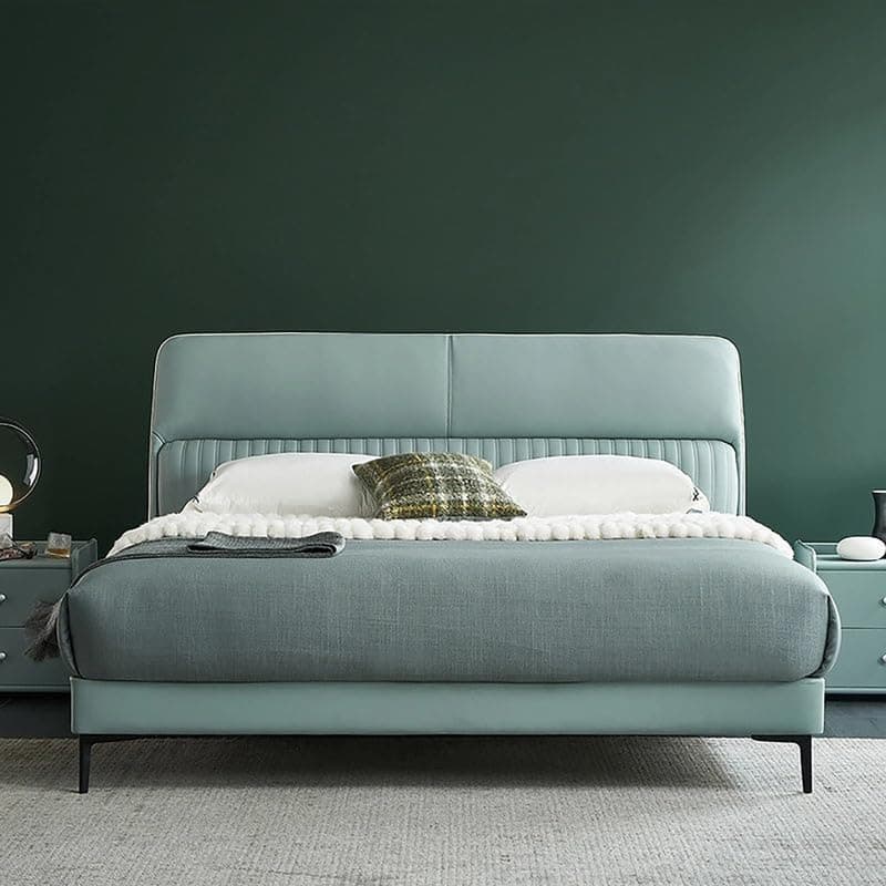Wakeup India Eclipse King Size Bed 78x72 Inch | Leatherette Fabric Bed | Bedroom Furniture | Premium Upholstery Bed | No Storage | 1 Year Warranty