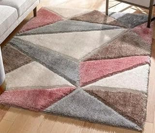 The Panipat Home Furnishing Anti Slip Shaggy Fluffy Fur Rugs and Carpet for Living Room, Bedroom (Multi - 10, 4X6 Feet (120 X 180 Cm), Rectangular)