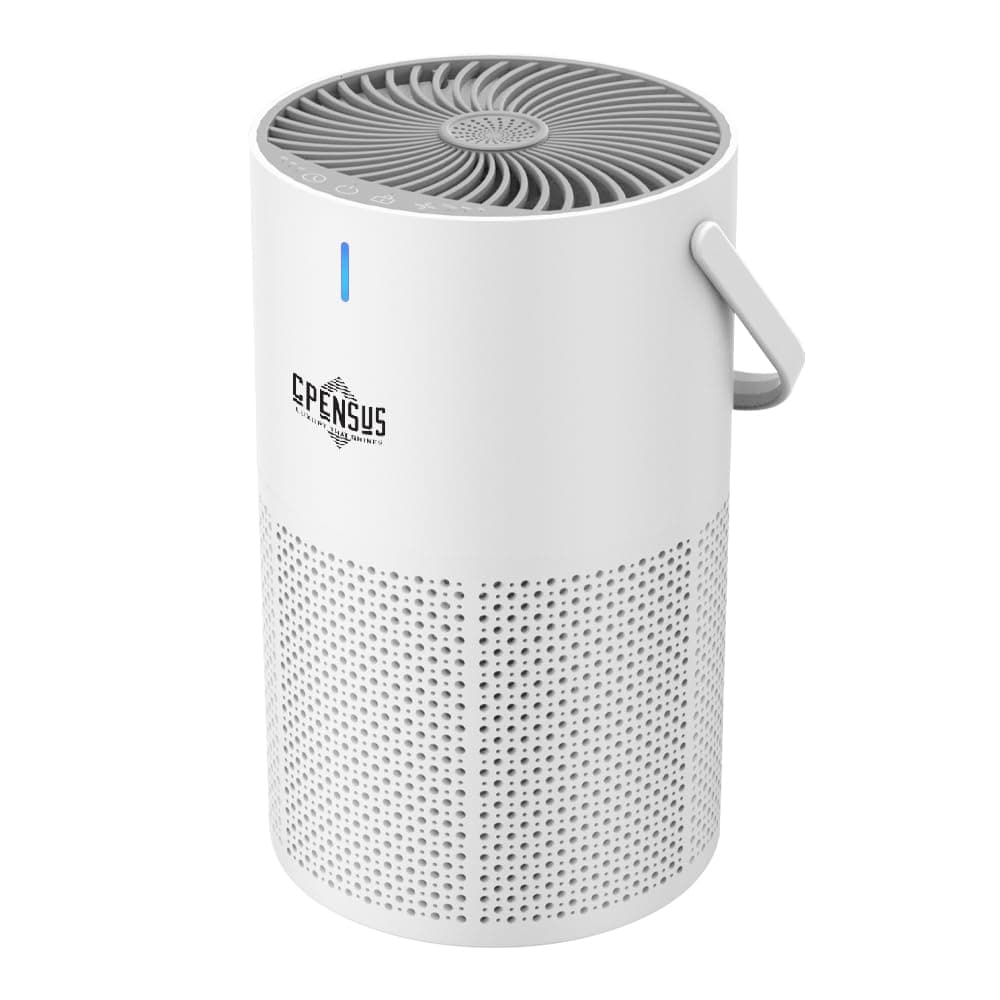 CPENSUS Air Purifier For Bedroom Coverage 107 Ft² True H13 With Activated Carbon Filter Aromatherapy Child-Lock Timer Portable For Living Room Home Office Deodorizing Tech., White