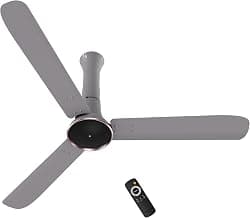 atomberg Studio Ventra 1250mm BLDC Ceiling Fan with Remote Control | Newly Launched | BEE 5-star rated | Advance Air+ Technology| LED Speed Indicator | Low Noise | 5 Year Warranty | Urban Chrome