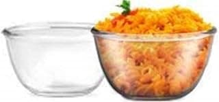 Treo Borosilicate Glass Mixing Bowl Microwave safe Combo of 2 (each 1000ml)