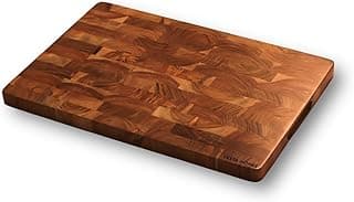 Vesta Homes Large Wooden Chopping Board, Cutting Board, Serving, Charcuterie, and Cheese Board for Kitchen | Natural Acacia Wood | Natural Color, 45.5x30.5x2.5 cm | Handcrafted in India