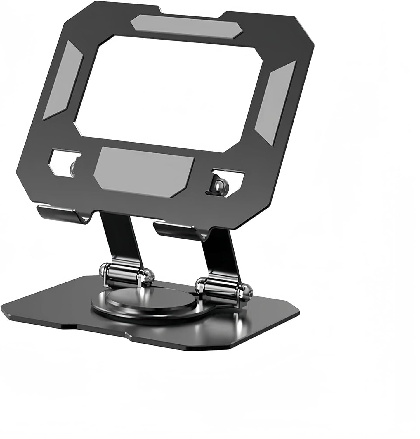 Hold UP Aluminum 360 Rotating Portable Adjustable Folding Tablet Stand Holder for I Pad, Tablet, Smartphones, Flexible Rotation Stand for Bed Table