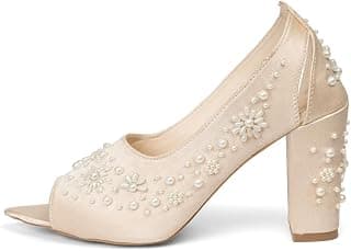 Rettrose The Moonpetal Grace Hand Embellished Luxury Heel