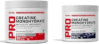 GNC Pro Performance Pure Micronized Creatine Monohydrate | 250 gm & GNC Pro Performance Pure Micronized Creatine Monohydrate | 250 gm | Blueberry