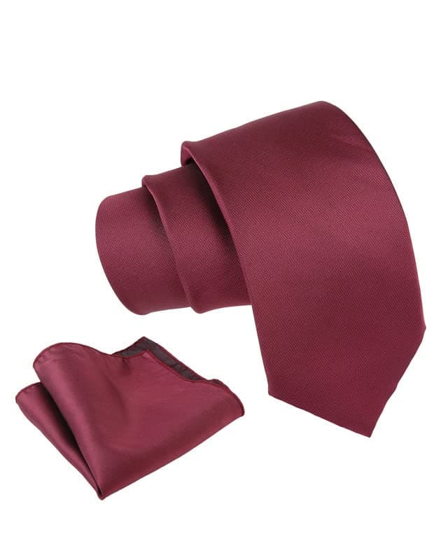 Axlon Tie for Men – Plaid Silk Neck Ties Set with Cufflinks Flower Pin, Pocket Square & Black Gift Box, Combo Necktie Sets for Office Wear, Formal Suits & Weddings (0, AXSOLID_PN1)