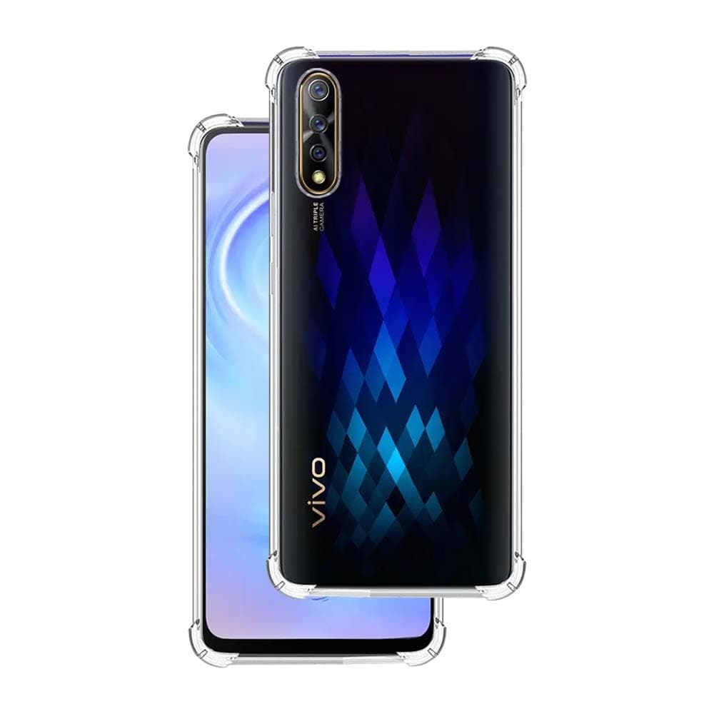 7SEVEN® Back Cover for VIVO S1 Transparent Mobile Back Case Shock Proof Design Camera Edges Protection Crystal Clear Phone Case Silicon Soft TPU and Flexible Bumper Phone Cover