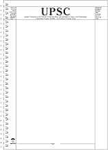 amblitz UPSC Answer Writing Sheet | 200 Pages | Spiral Notebook | A4 Size | Blank with Pre-Printed Margin for Practice | 70 GSM Thick Paper |