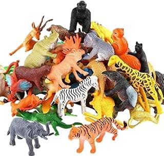 Forest Animal Toys for Kids Set of 26PCs Wild Zoo Animals Playset Toy for Boys and Girls Lion Tiger Jungle Safari Janwar Toys Safari Farm Animal Action Figurines Birthday Gifts for Children