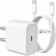 AILKIN 20W USB C Fast Charger with Type C Cable for iPhone & iPad PD | Compatible with iPhone 17/16/15 Series, iPad Air/Pro/Mini & USB-C Devices. PD Fast Charging, 6 Months Warranty