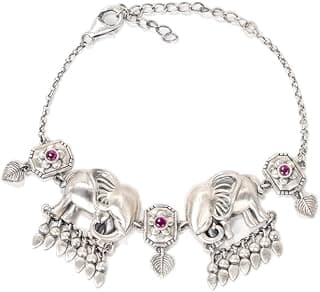 Shaya by Caratlane | 925 Silver| The Matriarch Elephant Bracelet Crafted | Gifts for Womens & Girls
