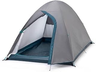 Polyester Camping & Hiking Tent 2-Person Waterproof With Ventilation Include Cover, Grey