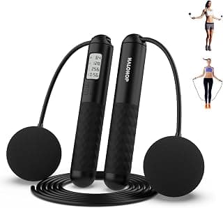 Halohop Skipping Rope for Man Women with Counter Weighted Ropeless Professional Skipping Rope Smart Jumping Rope with Adjustable for Adult Kids Training Rope Fitness Exercise