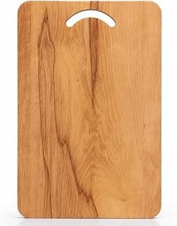 Wooden Chopping Board with Handle/Home Use Cutting Board/Chopping Board for Kitchen/Cutter Board/Vegetable Cutting Board for Veggies, Fruits/BPA Free Eco Friendly (Medium)