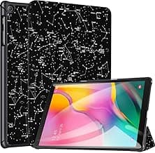 Robustrion Smart Trifold Hard Back Flip Stand Case for Samsung Tab A 10.1 Back Cover T510/T515 10.1 inch 2019 - Constellation