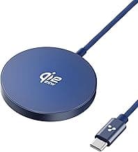 Ambrane 25W Qi2.2 Magsafe Wireless Charger, Fastest Wireless Charging - Charge 50% in 30 mins, New Qi2.2 Certified Technology, iPhone 12 to 17 All Models & Android Wireless Devices (AerosynQ 2, Blue)