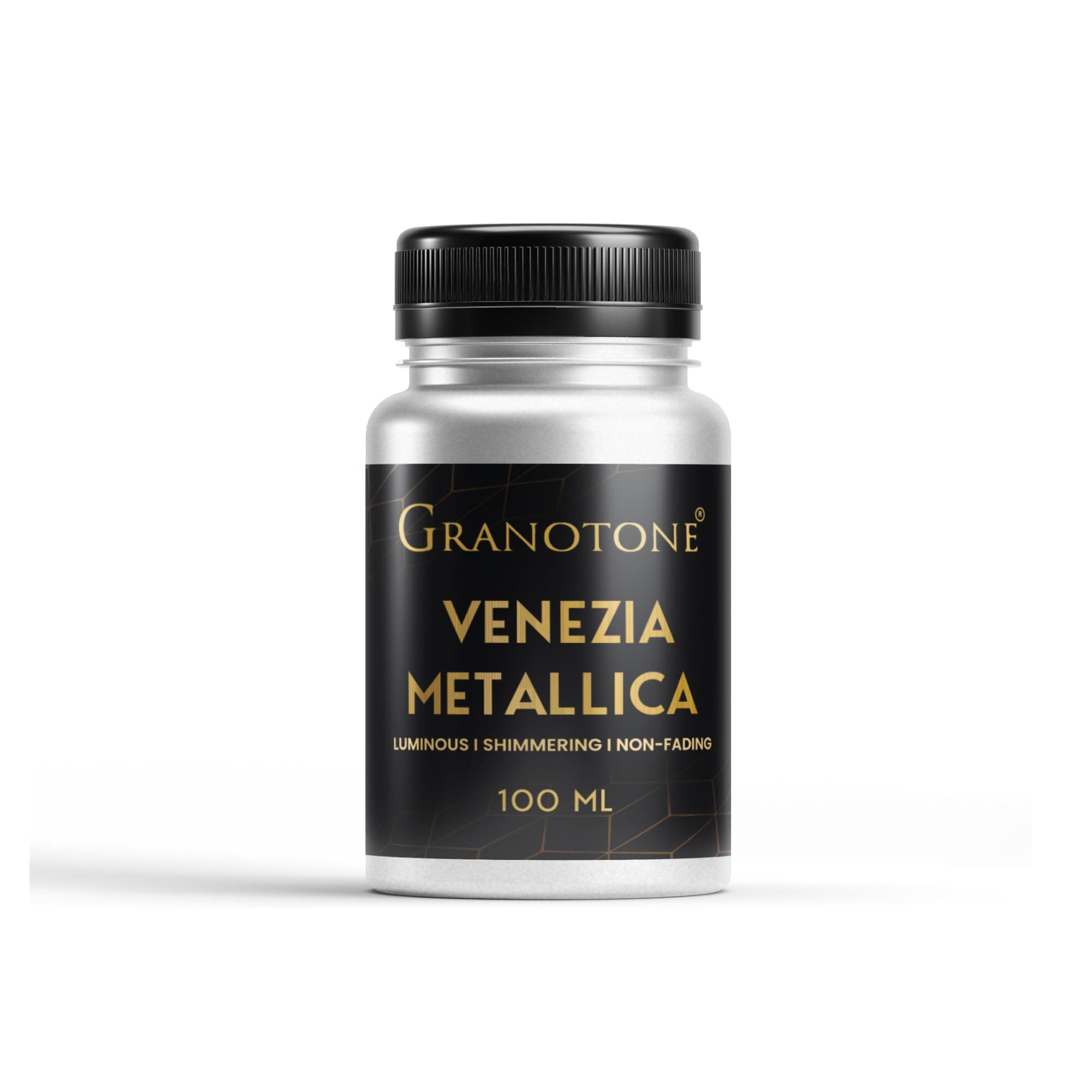 GRANOTONE Venezia Metallic Acrylic Paint Silver 100 ml Extra Sheen