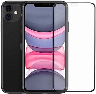 YMHML Premium Tempered Glass Screen Protector Compatible For iPhone 11 / iPhone XR (Black) Edge To Edge Full Screen Coverage With Easy Installation Kit,Pack Of 1