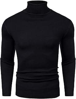 DENIMHOLIC Cotton Turltle Neck Sweater for Man, high Neck Sweater Winter wear for Men Sweaters for Men Winter